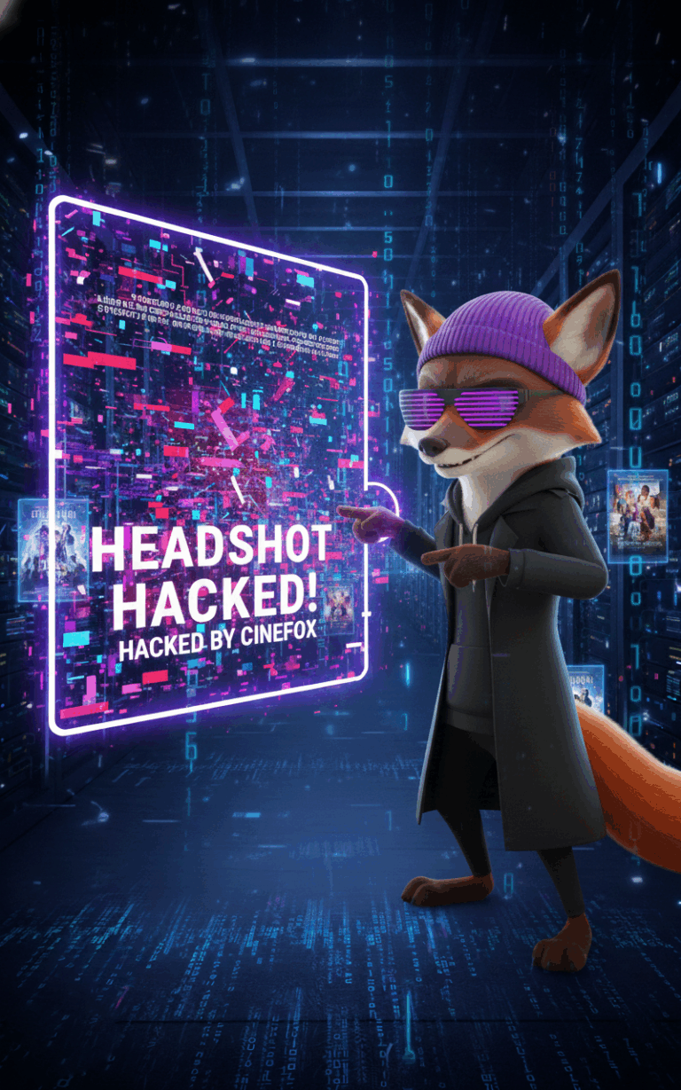 Hacked Headshot Placeholder Image - Features Black Hacker Cinefox hacking the Snarkive interface, and hacked the headshot. This image is used as default headshot placeholder, for when someone doeant have a Headshot.